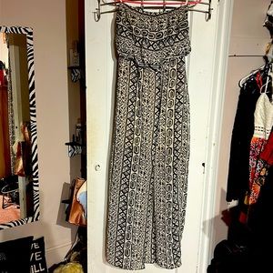 Papaya strapless slit dress (S)